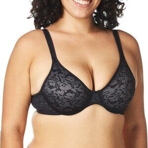 Bali Bra Black Lace 36 B NWT